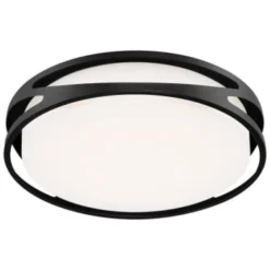 Access Lighting Lucia 22 In. Led Flush Mount Light (Black) -Sylvania || Coast || GENERIC Shop 230638 LeftView Lg