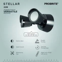 Eran 22w Int Led Bronze Outdoor Dust To Dawn Twin Head 5cct Flood 2250 Lumens -Sylvania || Coast || GENERIC Shop 232443 DetailedProductView14 Lg