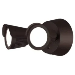 Eran 22w Int Led Bronze Outdoor Dust To Dawn Twin Head 5cct Flood 2250 Lumens