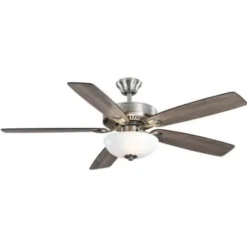 Hampton Bay 52 In. Energy Star Led Brushed Nickel Ceiling Fan With Light Kit