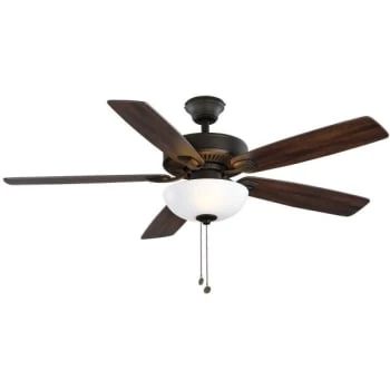 Hampton Bay 52 In. Energy Star® Led Bronze Ceiling Fan With Light Kit 2 Hampton Bay 52 In. Energy Star® Led Bronze Ceiling Fan With Light Kit - Image 2