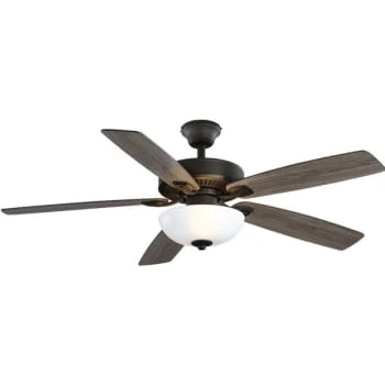 Hampton Bay 52 In. Energy Star® Led Bronze Ceiling Fan With Light Kit 1 Hampton Bay 52 In. Energy Star® Led Bronze Ceiling Fan With Light Kit