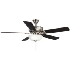 Hampton Bay Rothley Ii 52 In. Led Brushed Nickel Ceiling Fan