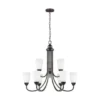 Sea Gull Lighting Seville 9-Light Bronze Chandelier With Led Bulbs