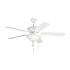 Monte Carlo Haven Dc Led 52 " Indoor Matte White Ceiling Fan With Light Kit