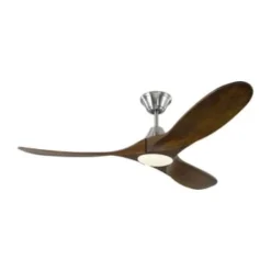 Monte Carlo Maverick Ii 52" Int Led Outdoor Steel Ceiling Fan Dark Blades Remote