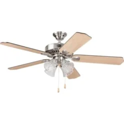Seasons® Camarillo™ 52 In. 5-Blade Ceiling Fan W/ Light (Black)