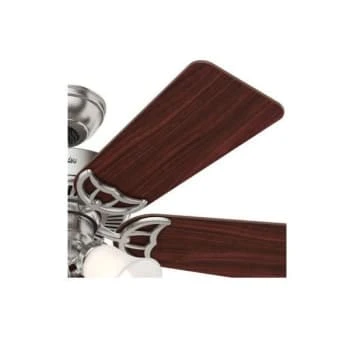 Hunter® Builder 42 In. 5-Blade Led Ceiling Fan W/ Light (Brushed Nickel) 4 Hunter® Builder 42 In. 5-Blade Led Ceiling Fan W/ Light (Brushed Nickel) - Image 4