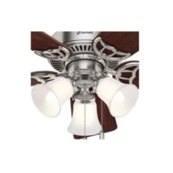 Hunter® Builder 42 In. 5-Blade Led Ceiling Fan W/ Light (Brushed Nickel) 22 Hunter® Builder 42 In. 5-Blade Led Ceiling Fan W/ Light (Brushed Nickel) -Sylvania || Coast || GENERIC Shop 269304 DetailedProductView3 UNI Lg
