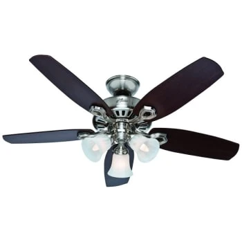 Hunter® Builder 42 In. 5-Blade Led Ceiling Fan W/ Light (Brushed Nickel) 1 Hunter® Builder 42 In. 5-Blade Led Ceiling Fan W/ Light (Brushed Nickel)