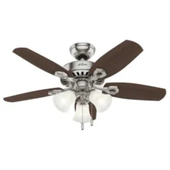 Hunter® Builder 42 In. 5-Blade Led Ceiling Fan W/ Light (Brushed Nickel) 17 Hunter® Builder 42 In. 5-Blade Led Ceiling Fan W/ Light (Brushed Nickel) -Sylvania || Coast || GENERIC Shop 269304 v AlternateImageView Lg