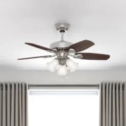 Hunter® Builder 42 In. 5-Blade Led Ceiling Fan W/ Light (Brushed Nickel) 21 Hunter® Builder 42 In. 5-Blade Led Ceiling Fan W/ Light (Brushed Nickel) -Sylvania || Coast || GENERIC Shop 269304 v DetailedProductView3 Lg