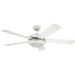 Westinghouse Comet 52 In Integrated Led White Ceiling Fan With Light Kit