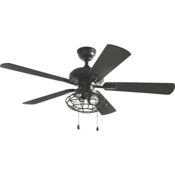 Home Decorators Collection Ellard 52 " Led Indr Matte Blk Ceiling Fan W/ Lt 2 Home Decorators Collection Ellard 52 " Led Indr Matte Blk Ceiling Fan W/ Lt - Image 2