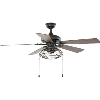 Home Decorators Collection Ellard 52 " Led Indr Matte Blk Ceiling Fan W/ Lt 4 Home Decorators Collection Ellard 52 " Led Indr Matte Blk Ceiling Fan W/ Lt - Image 4