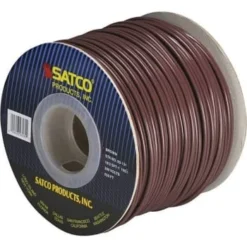 Satco 250' 18/2 Brown Vinyl Lamp Zip Cord