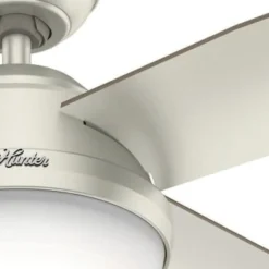 Hunter Dempsey 52 Led Indr/outdr Matte Nickel Ceiling Fan W/ Lt And Remote 7 Hunter Dempsey 52 Led Indr/outdr Matte Nickel Ceiling Fan W/ Lt And Remote -Sylvania || Coast || GENERIC Shop 312785 DetailedProductView2 Lg