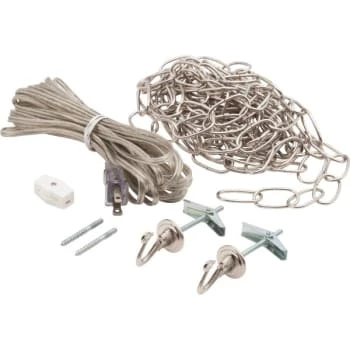 Satco® Nickel Ceiling Fan Swag Kit Pack Of 2 1 Satco® Nickel Ceiling Fan Swag Kit Pack Of 2