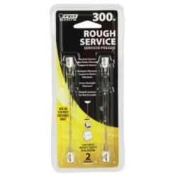 GENERIC Halogen Bulb, 300 Watt, T3, Double-Ended Base, Clear, Rs, Package Of 2 -Sylvania || Coast || GENERIC Shop 320531 InthePackageView Lg