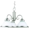 3-Light Indoor Chandelier (B. Nickel)