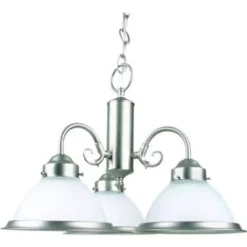 3-Light Indoor Chandelier (B. Nickel)