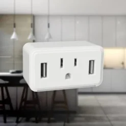 Cube Dual Usb 1 Outlet Led Night Light -Sylvania || Coast || GENERIC Shop 330179 LifestyleImage Lg