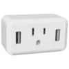 Cube Dual Usb 1 Outlet Led Night Light
