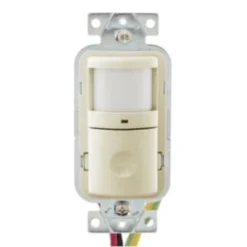 Hubbell® 277 Volt Wall Mount Passive Infrared Occupancy Sensor (Ivory)