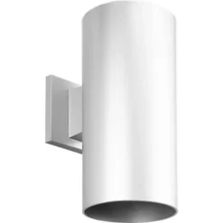Progress Lighting Led Cylinder One-Light White Wall Fixture