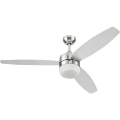 Seasons® 52 In. 3-Blade Led Ceiling Fan W/ Light (Brushed Polished Nickel)