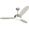 Seasons® 52 In. 3-Blade Led Ceiling Fan W/ Light (Brown)