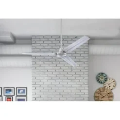 Westinghouse Industrial 56 In Indoor Ceiling Fan W/ Wall Mount Control (Brushed Nickel) -Sylvania || Coast || GENERIC Shop 504955 w DetailedProductView19 Lg