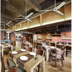 Westinghouse Industrial 56 In Indoor Ceiling Fan W/ Wall Mount Control (Brushed Nickel) -Sylvania || Coast || GENERIC Shop 504955 w LifestyleImage Lg