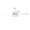 Craftmade™ Stonegate 52 In. 5-Blade Led Ceiling Fan W/ Light (White)