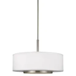 Sea Gull Lighting® Nance Three Light Pendant Brushed Nickel