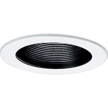 Progress Lighting Black Step Baffle Trim With Matching Baffle Finish 1 Progress Lighting Black Step Baffle Trim With Matching Baffle Finish