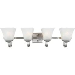 Design House Torino 4-Light Satin Nickel Vanity Light